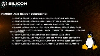 Linux kernel debug configs | Silicon Signals | PDF