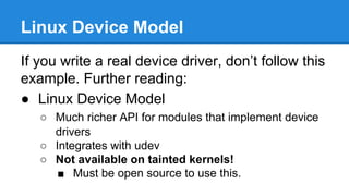 Linux kernel modules | PDF | Operating Systems | Computer Software and ...