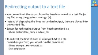 Linux Syntax Redirect To Output Basic Linux Commands | PDF