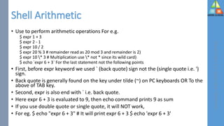 Control flow and related shell cripts | PPT