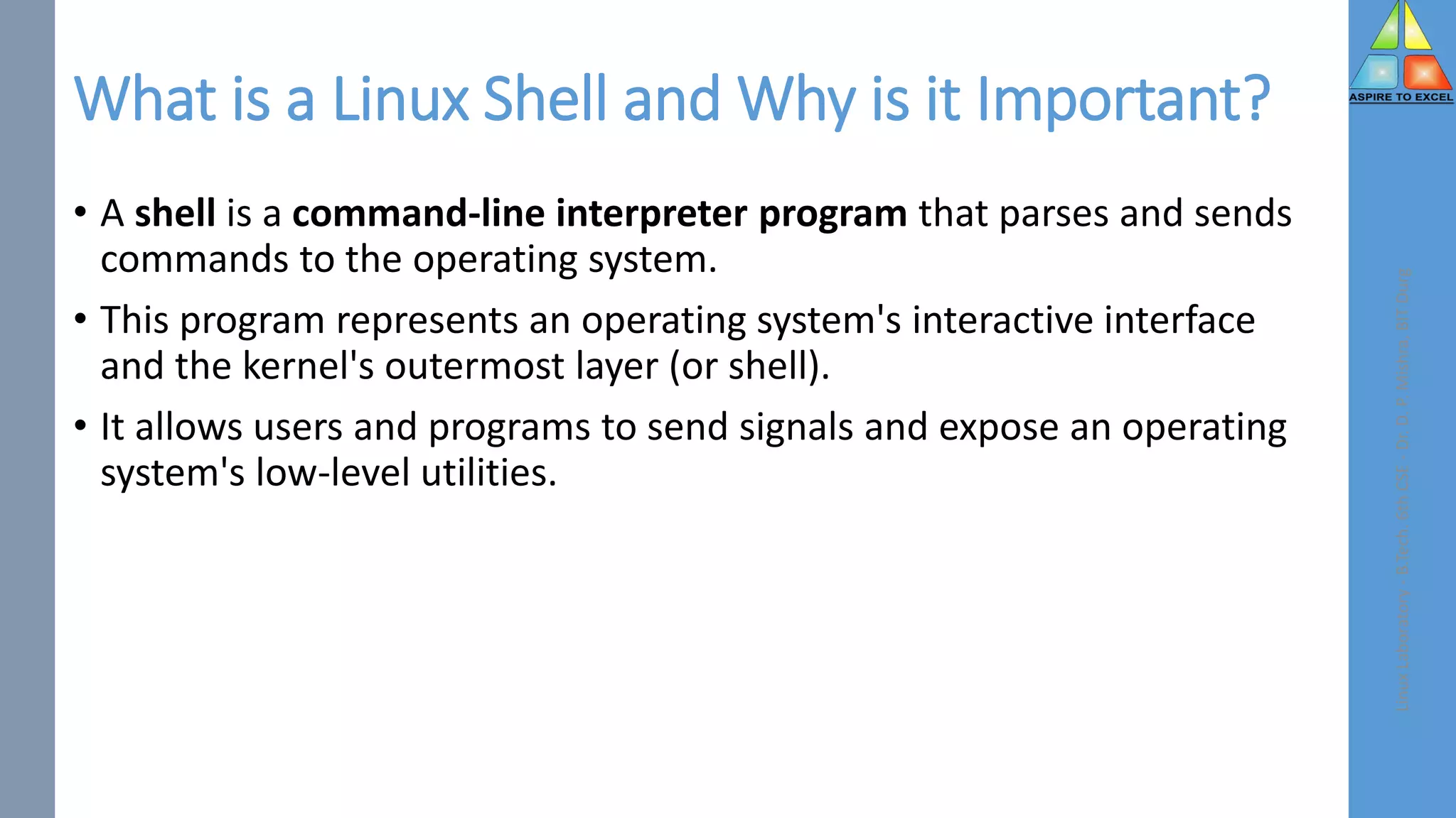 Types of Linux Shells | PDF | Operating Systems | Computer Software and ...