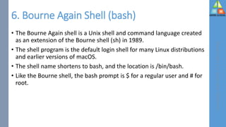 Types of Linux Shells | PDF | Operating Systems | Computer Software and ...