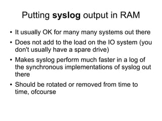 Linux logging | ODP