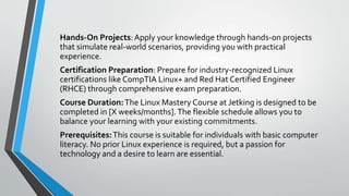 Linux Mastery Course at Jetking: Unleash the Power of Open Source | PPT