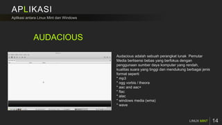 APLIKASI
MINT
AUDACIOUS
 