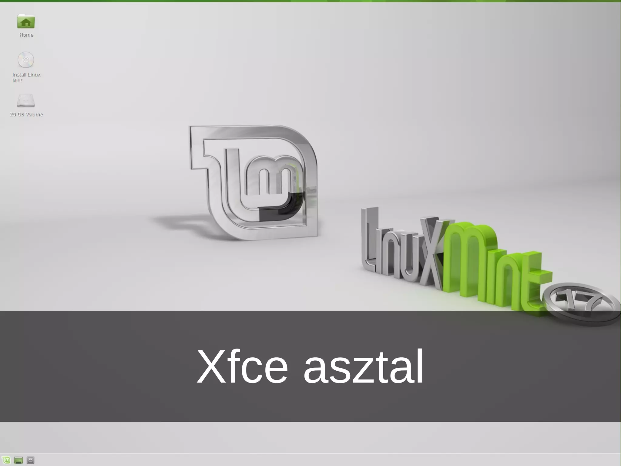 Xfce asztal 
 