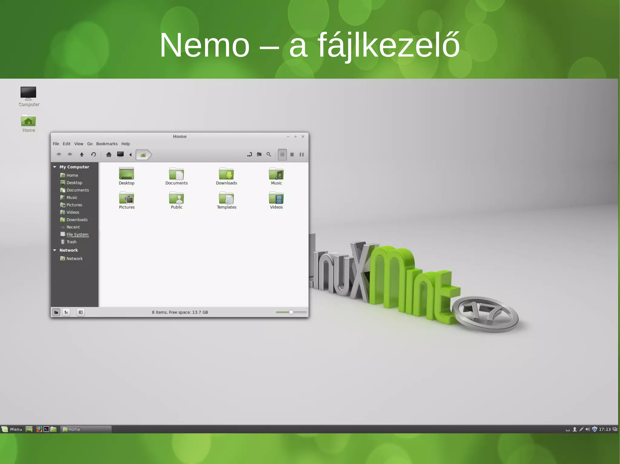 Nemo – a fájlkezelő 
 