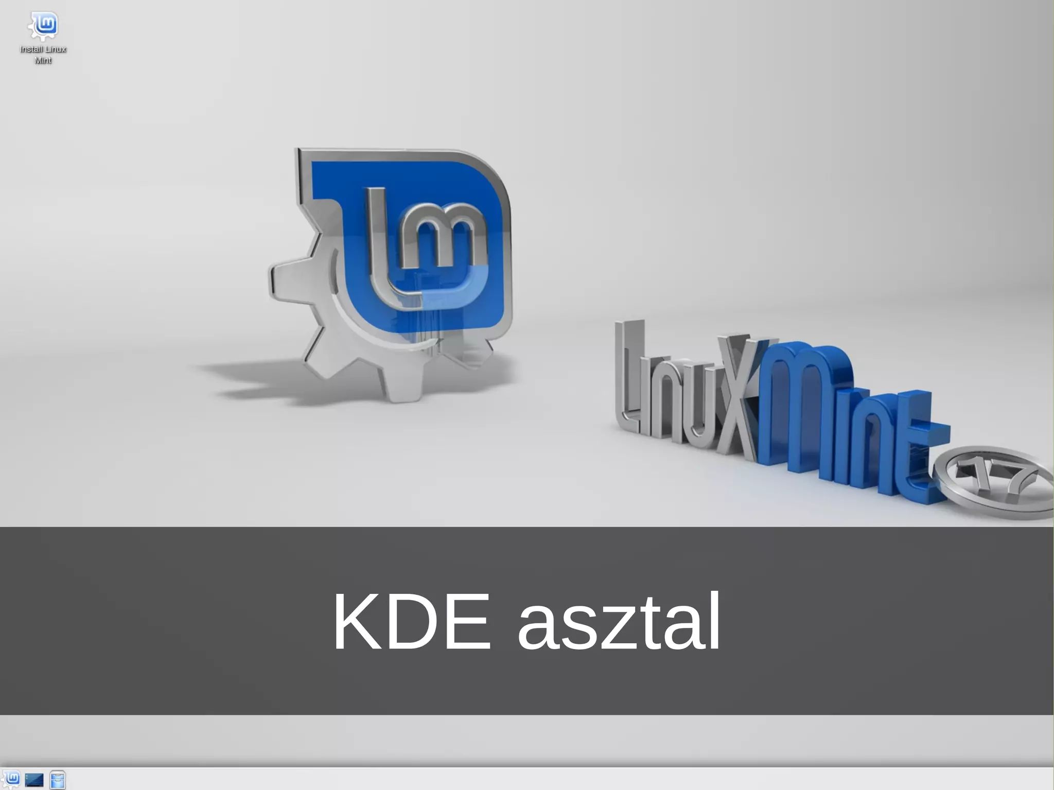 KDE asztal 
 