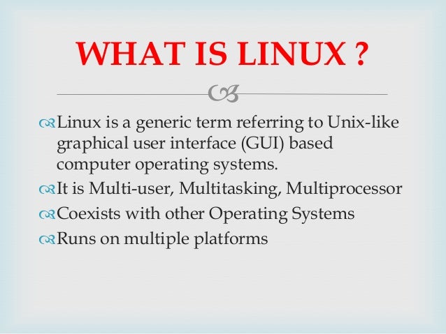 Paper presentation about linux operating system
