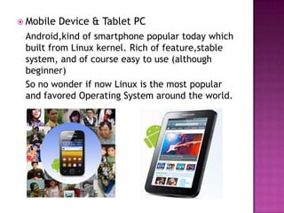 Linux operating system | PPTX