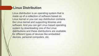 linux operating system.pptx | Operating Systems | Computer Software and ...