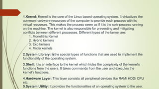 linux operating system.pptx | Operating Systems | Computer Software and ...