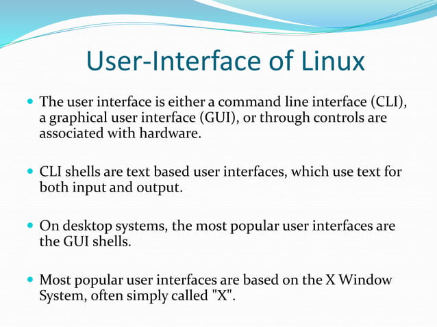 Linux operating system ppt | PPTX | Operating Systems | Computer ...