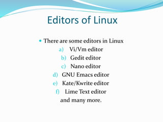 Linux operating system ppt | PPTX