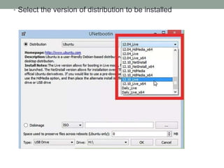 Linux operating systems and Bootable Pendrive | PPTX