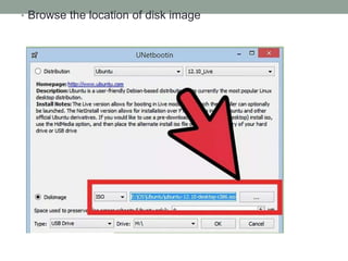 Linux operating systems and Bootable Pendrive | PPTX