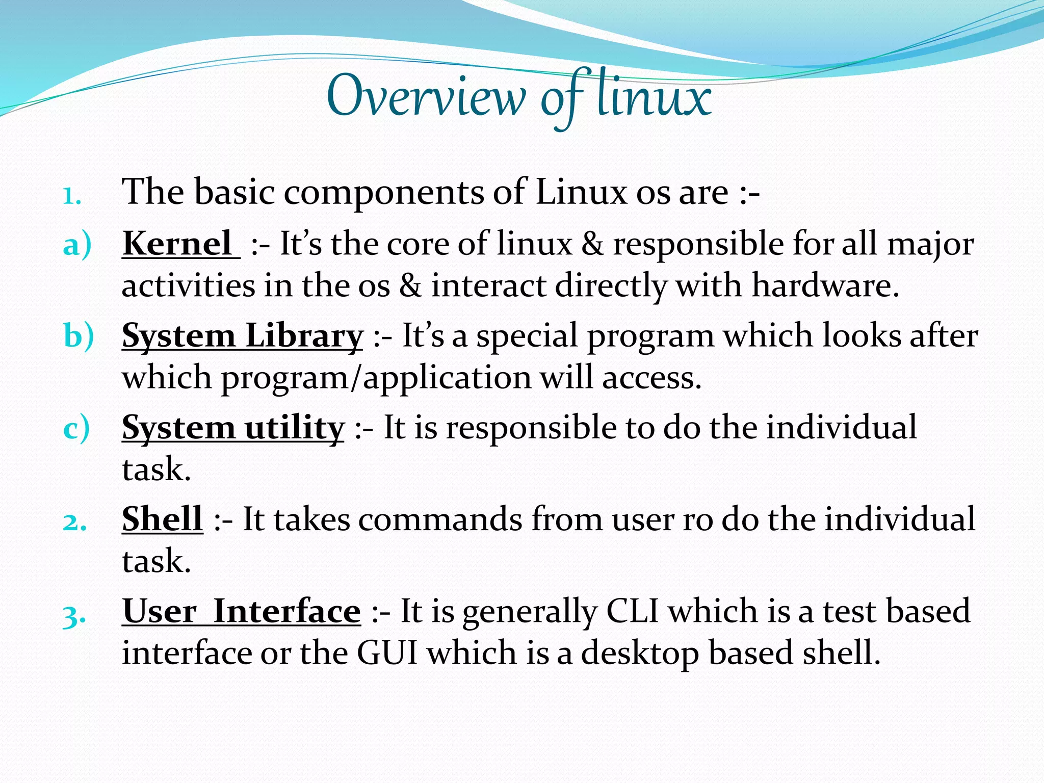 Linux Operating System | PPTX