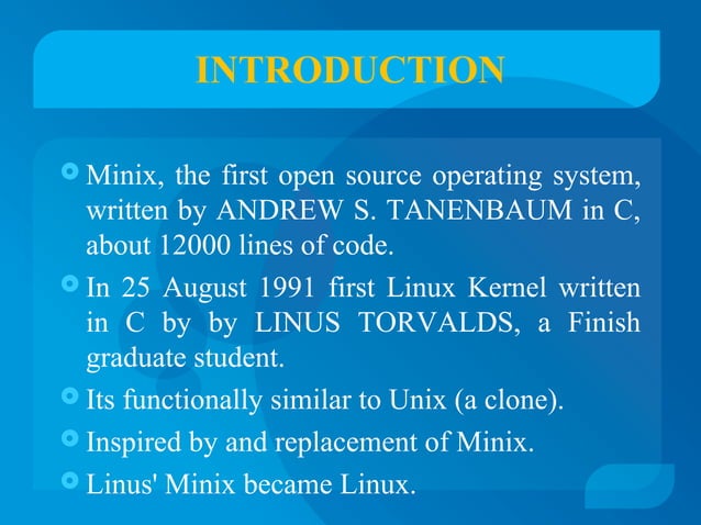 Linux os and its features | PPT