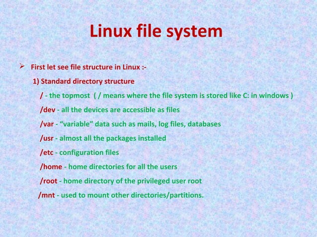 Linux ppt | PPT | Operating Systems | Computer Software and Applications