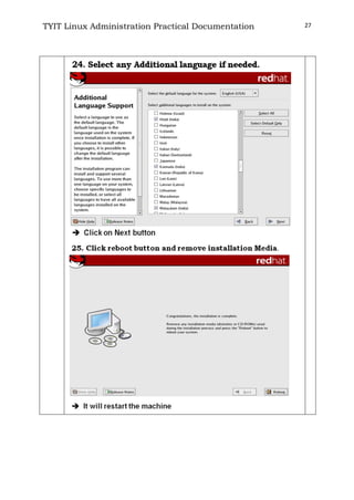 TYIT Linux Administration Practical Documentation 27
 