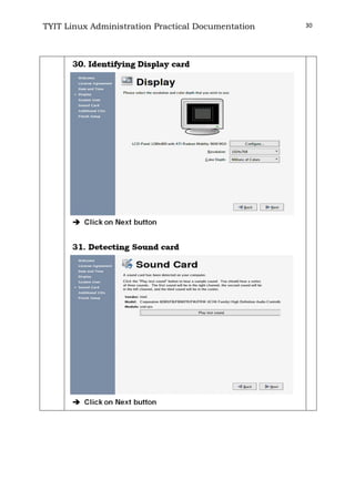TYIT Linux Administration Practical Documentation 30
 