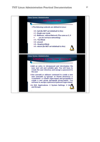 TYIT Linux Administration Practical Documentation 37
 