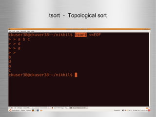 tsort  -  Topological sort 