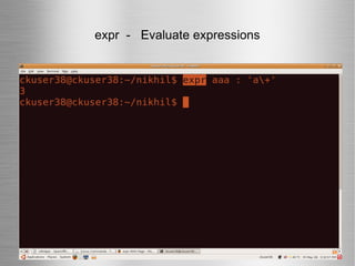 expr  -  Evaluate expressions 