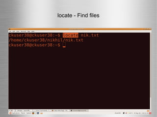 locate - Find files 