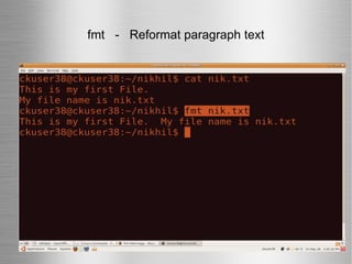 fmt  -  Reformat paragraph text 