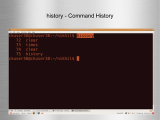 history - Command History 