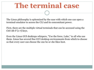 Linux principles and philosophy | PPTX