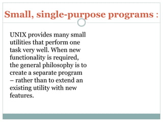 Linux principles and philosophy | PPTX