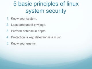 Linux principles and philosophy | PPT