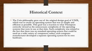 Linux principles and philosophy | PPTX