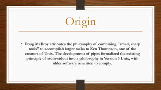 Linux principles and philosophy | PPTX