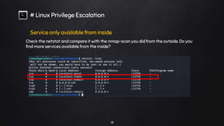 Linux privilege escalation | PPTX