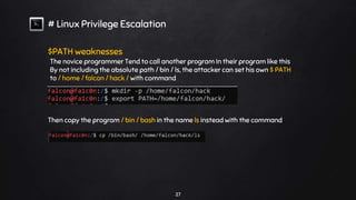 Linux privilege escalation | PPTX