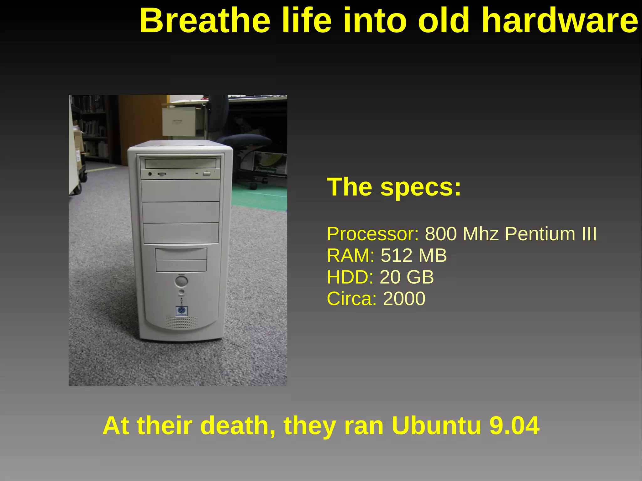 Why'd we switch? Reason #3 Efficiency 