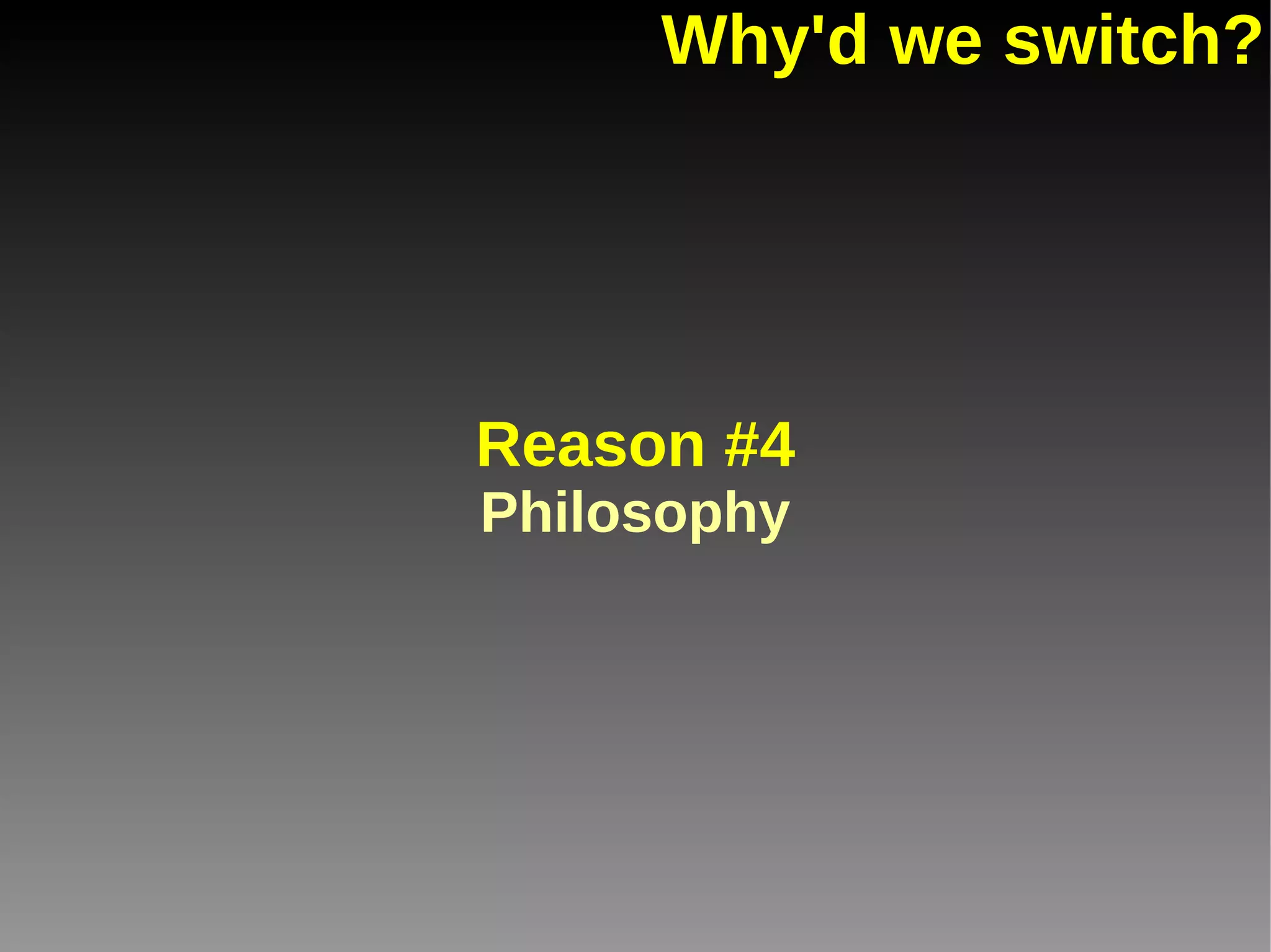 Or make new hardware wickedly fast The specs: Processor:  2.6 Ghz quad core    AMD Phenom RAM:  8 GB HDD:  80 GB Circa:  2009 