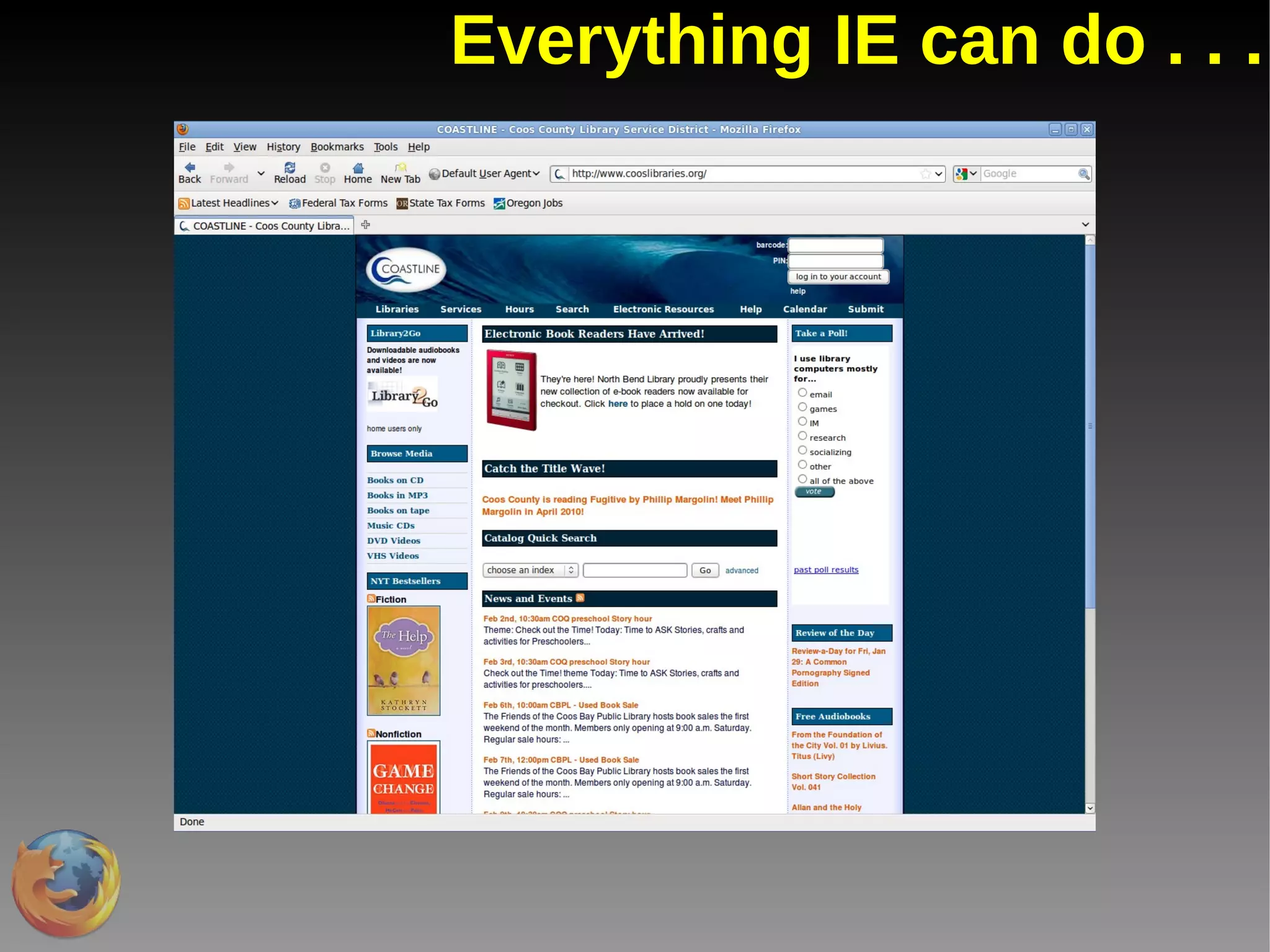 Why'd we switch? Reason #5 Features 