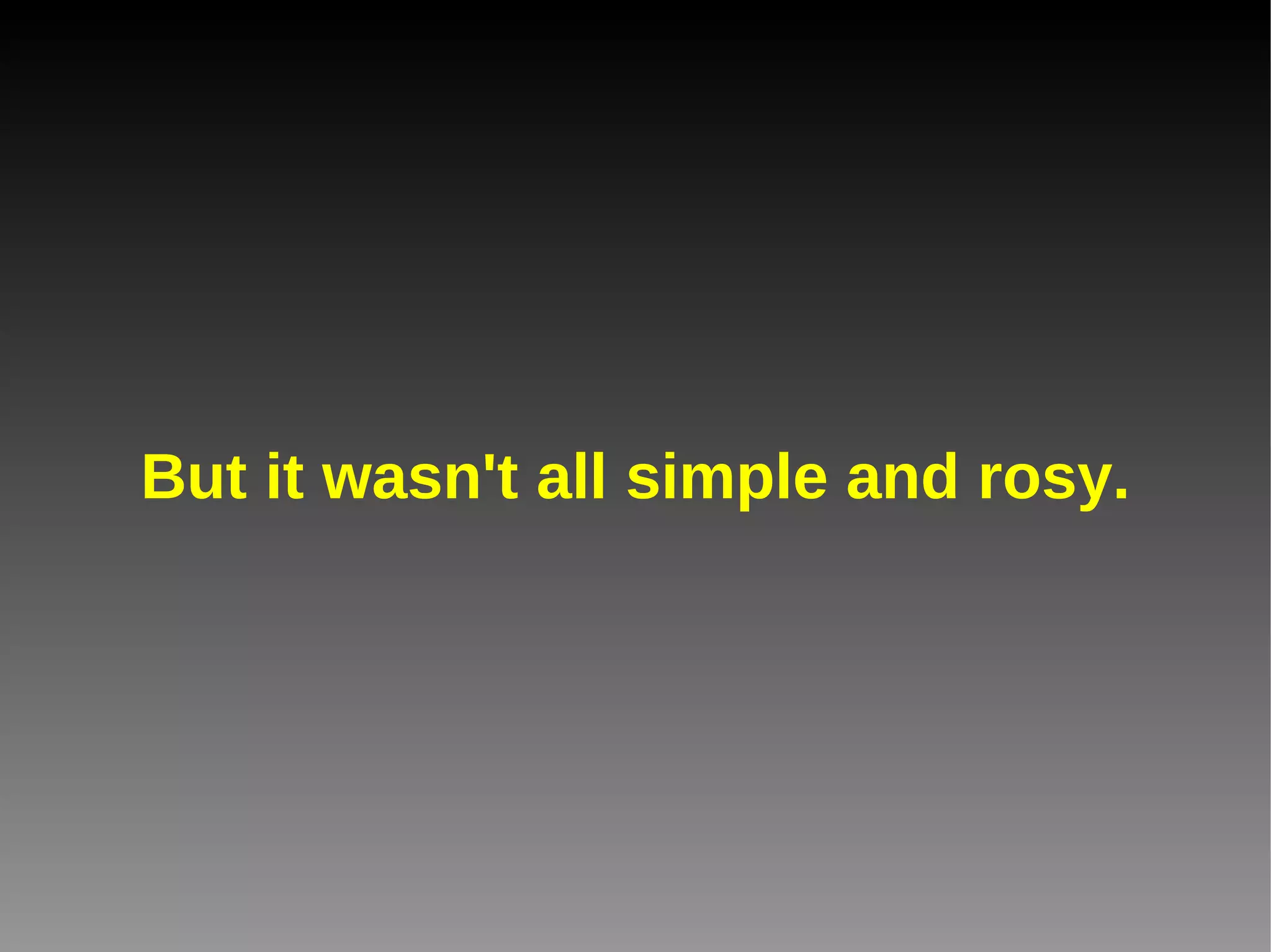 And a few more things 