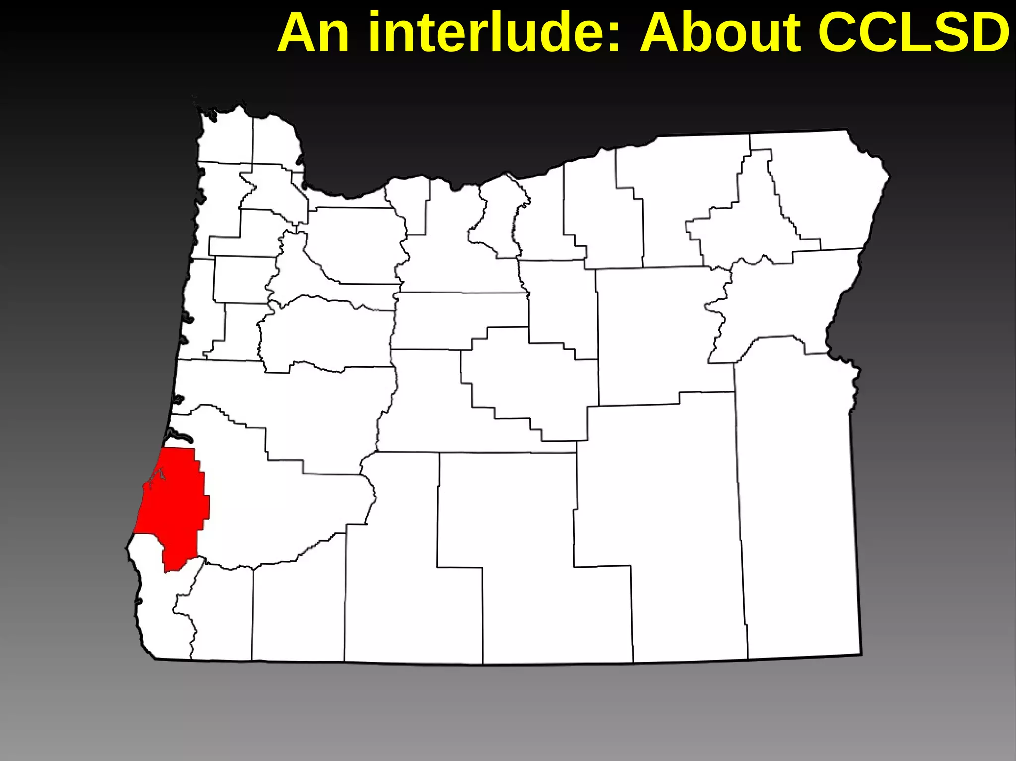 An interlude: About CCLSD 