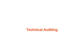 Auditing
Why audit?
● Checking defenses
● Assurance
● Quality Control
20
 