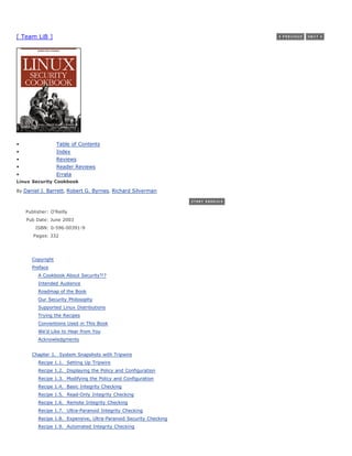 Linux security cookbook | PDF