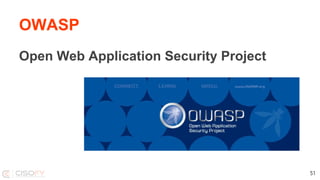 OWASP
Open Web Application Security Project
51
 