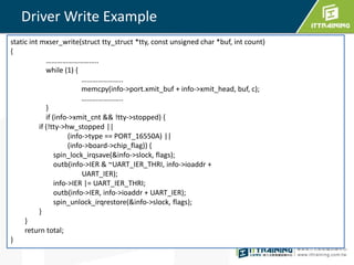 Linux Serial Driver | PPTX
