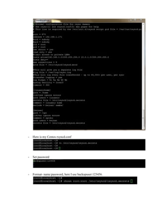 Linux server backup solution | DOCX