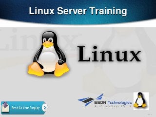11-1
Linux Server Training
 