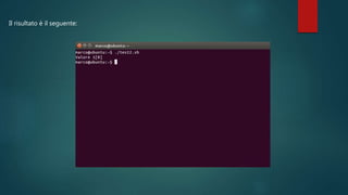 Il risultato è il seguente:
 